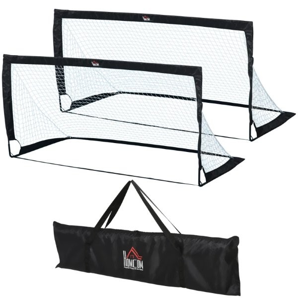 Sulankstomi futbolo vartai 183 x 90 2 vnt.