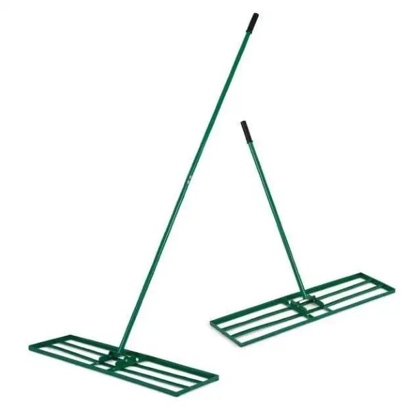 Vejos lyginimo grėblys su reguliuojama rankena 91 cm. (Žalias)
