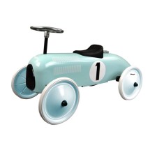 Retro stiliaus mašinėlė paspirtukas Classic Racer (Blue)