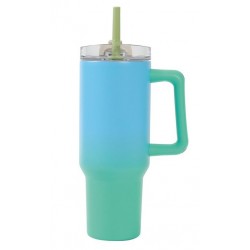Didelis termoso puodelis su šiaudeliu 1200 ml