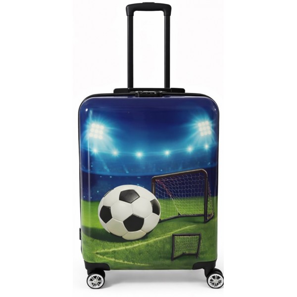 Vaikiškas lagaminas su ištraukiama rankena Futbolas