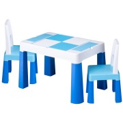 LEGO stalas su dviem kėdutėmis (mėlynas)