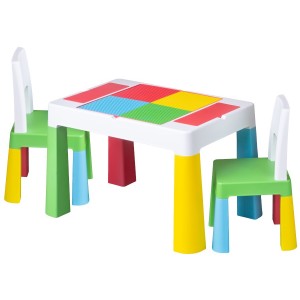 LEGO stalas su dviem kėdutėmis (MIX)