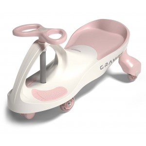 Riedamobilis Gravity su LED ratukais (Cream Pink)