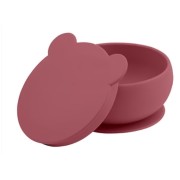 MINIKOIOI silikoninis dubenėlis su dangteliu, Rose