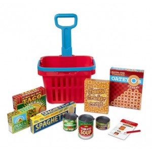 MELISSA & DOUG pirkinių krepšelis su priedais