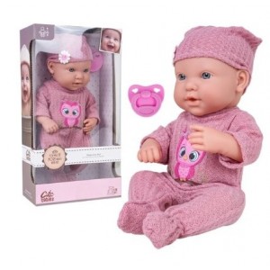 Lėlė kūdikis su čiulptuku 31 cm.