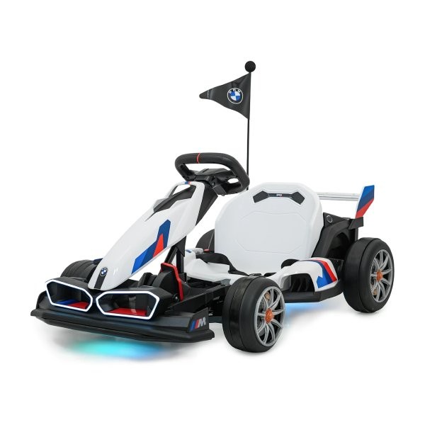 Kartingas vaikams su drifto funkcija + sportinė sėdynė + 2 greičiai BMW 24V 400W