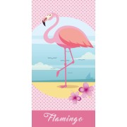 Vaikiškas rankšluostis Flamingo 70x140 cm.