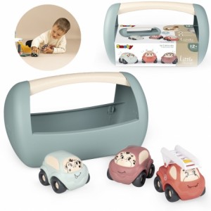 SMOBY Little automobiliukai su dėžute Vroom Planet