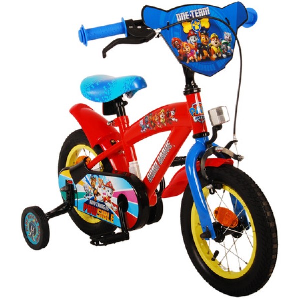 Dviratukas su pagalbiniais ratukais 12 colių Paw Patrol