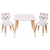 Staliukas su dviem kėdutėmis Katinėlis