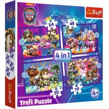 TREFL dėlionė Paw Pstrol 4in1