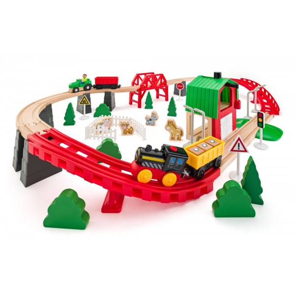 Medinė traukinio trasa Ferma 60 el.