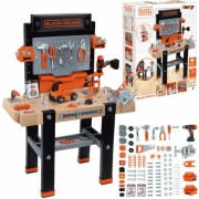 SMOBY darbastalis vaikams Black & Decker Bricolo Ultimate + 92 priedai