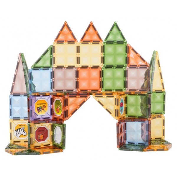 Magnetinių kaladėlių konstruktorius 3D 85 elementai