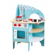 Medinė virtuvėlė Blue Kitchen CLASSIC WORLD